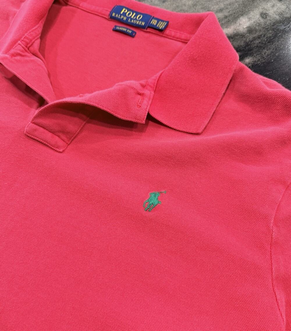 Polo Ralph Lauren XXL Red Polo Shirt Green Pony Classic Fit Soft Cotton Golf